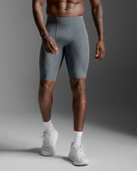 2XU Men's Light Speed Compression Shorts - TRB/BRF