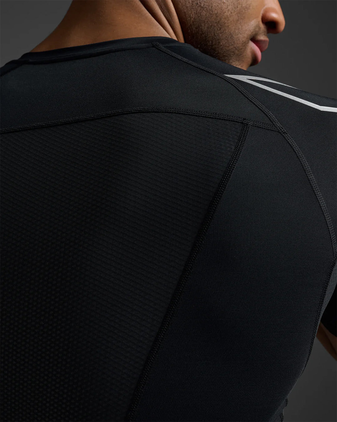 2XU Men's Core Compression Short Sleeve - Black/Silver