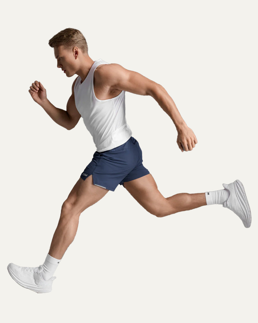 2XU Men's Aero 5 Inch Shorts - Midnight/Silver Reflective