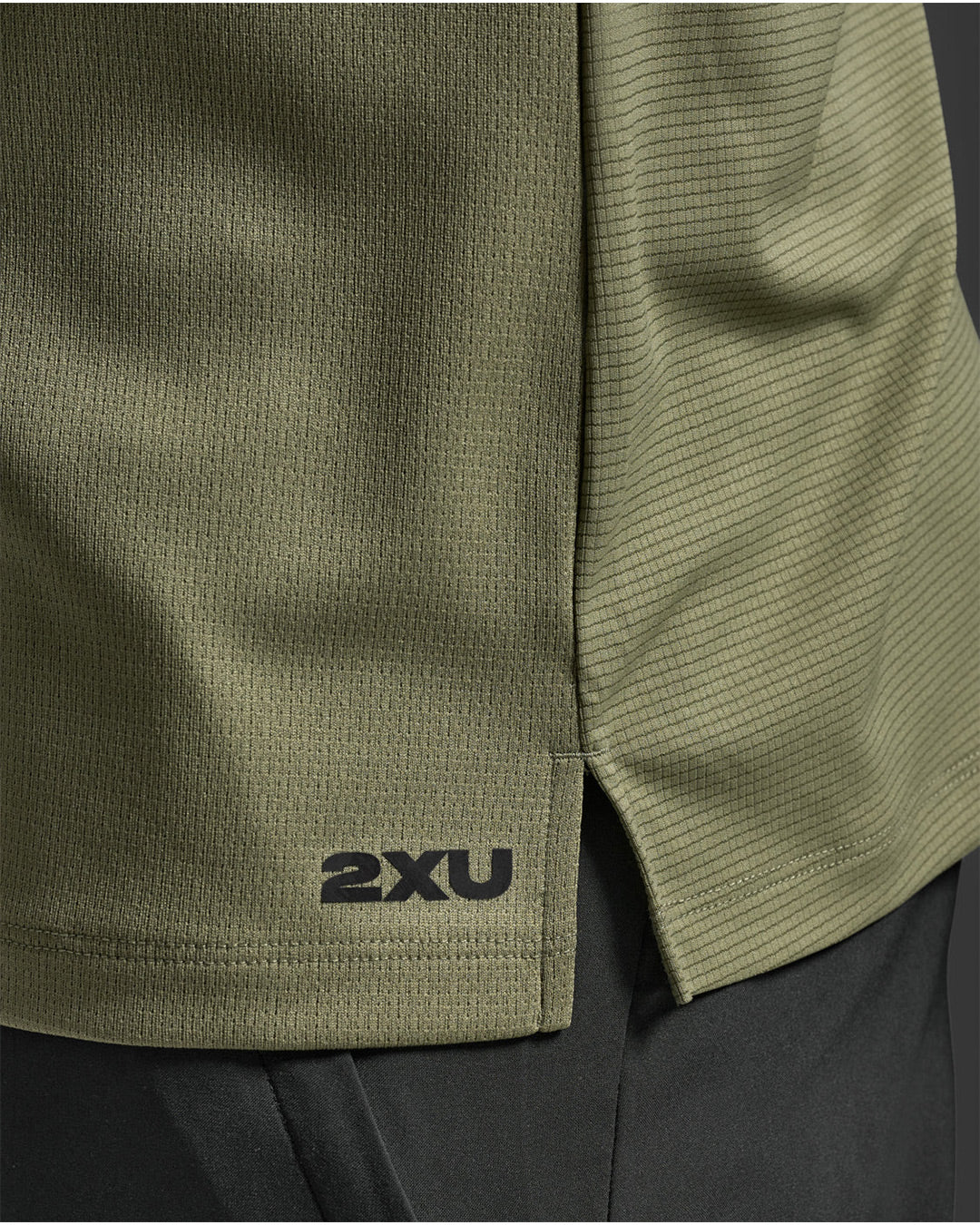 2XU Men's Aero Mesh Long Sleeve - Alpine/Black Reflective
