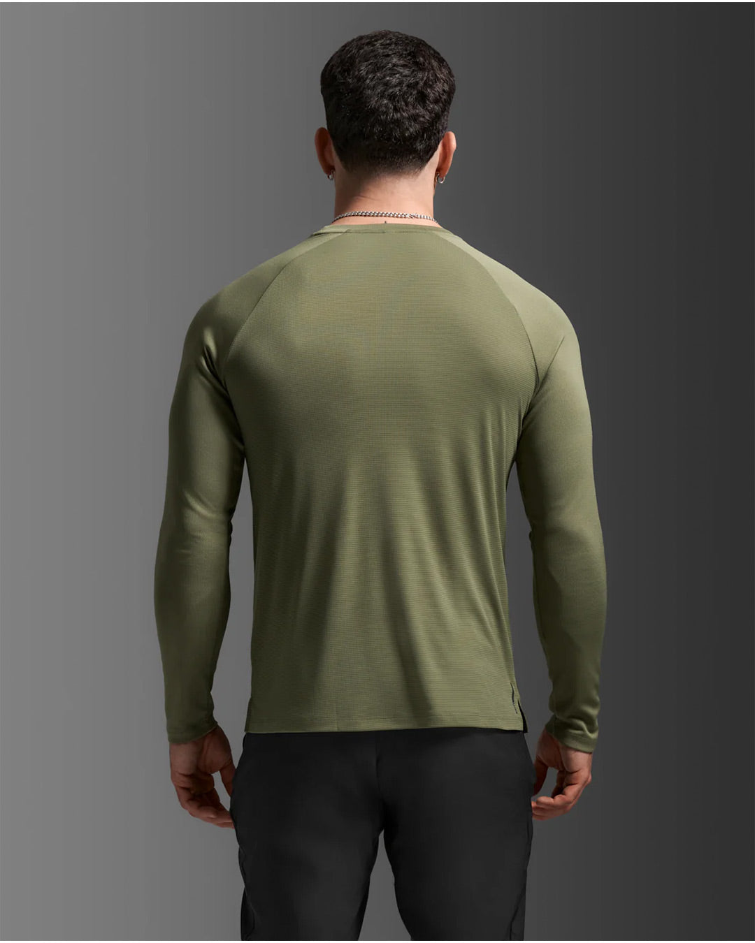 2XU Men's Aero Mesh Long Sleeve - Alpine/Black Reflective