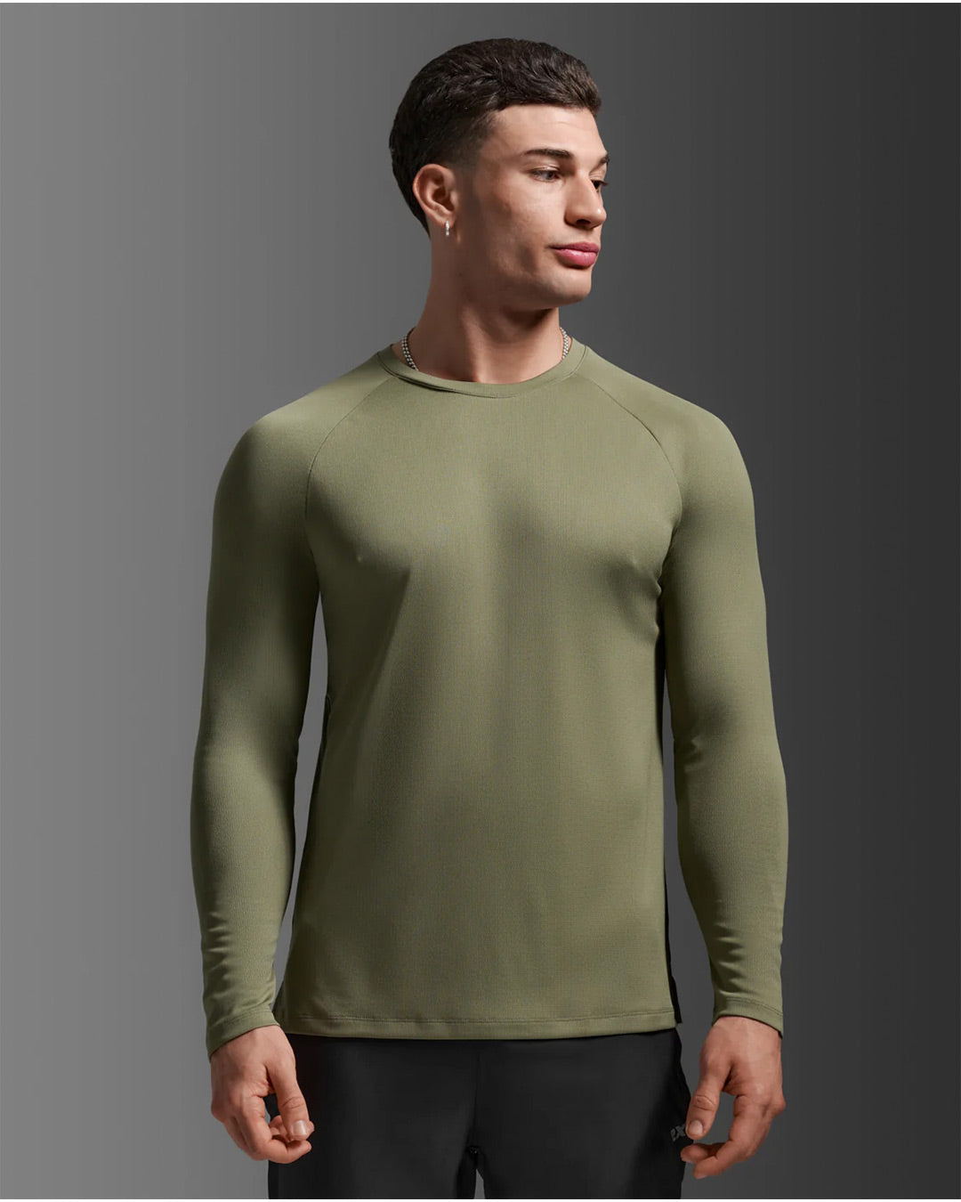 2XU Men's Aero Mesh Long Sleeve - Alpine/Black Reflective