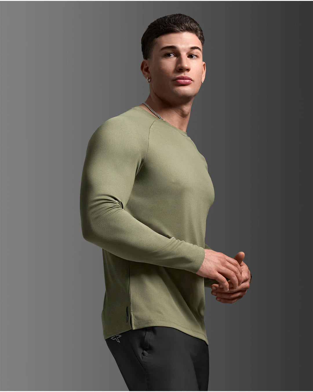 2XU Men's Aero Mesh Long Sleeve - Alpine/Black Reflective