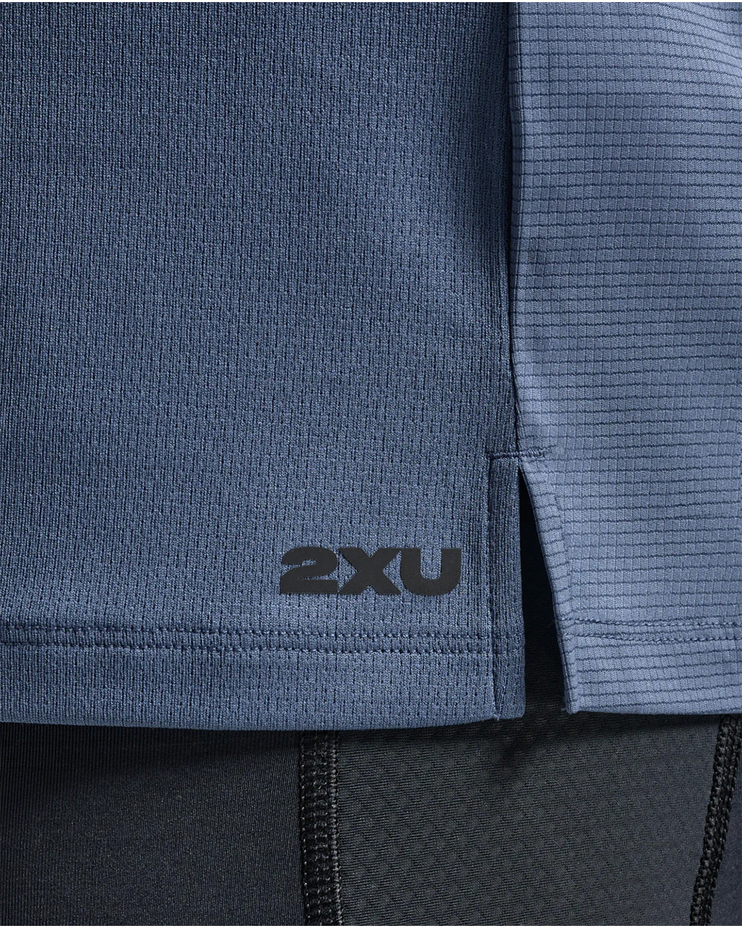 2XU Men's Aero Mesh Long Sleeve - Indigo/Black Reflective