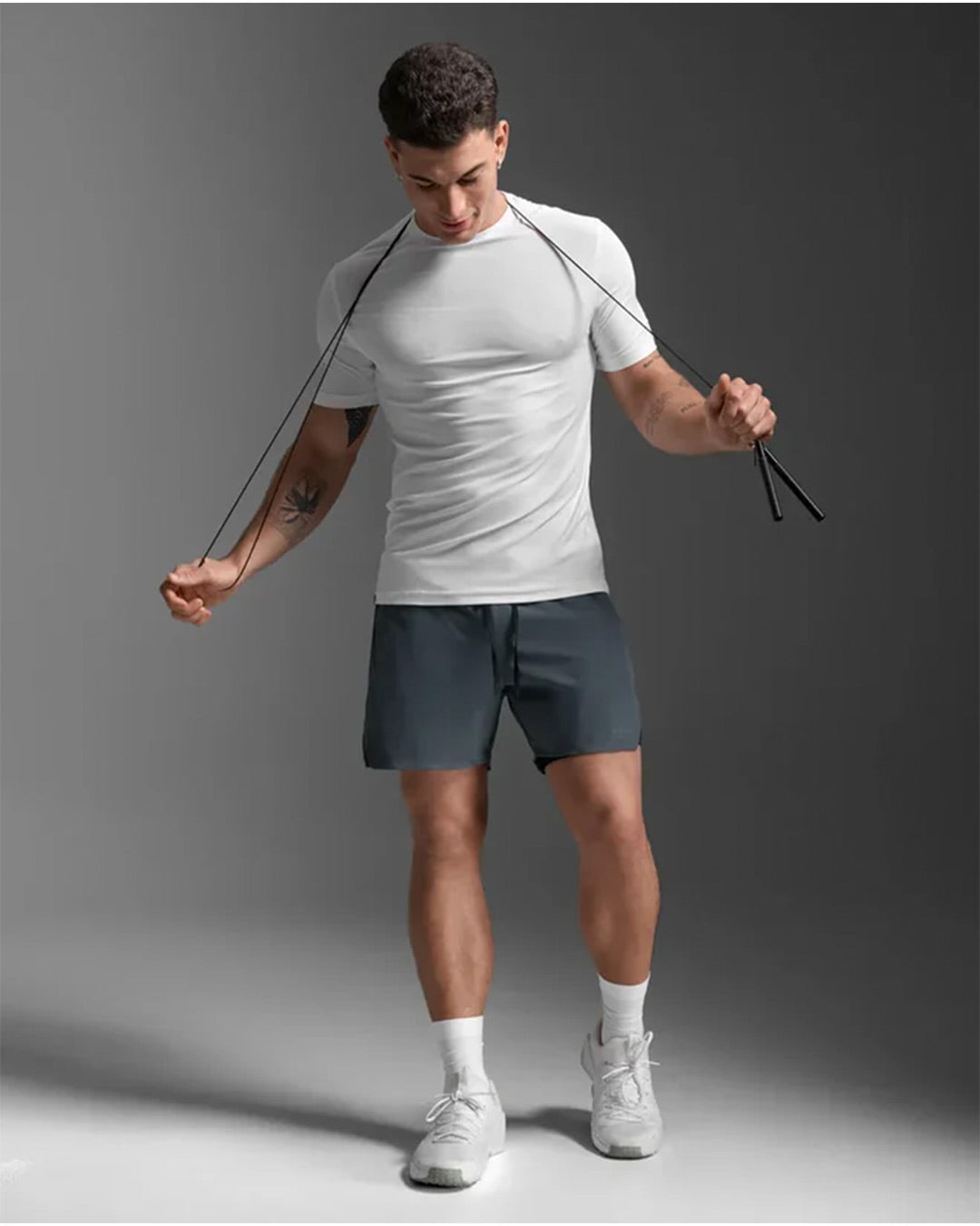 2XU Men's Motion 2in1 5inch Shorts - Turbulence/Black