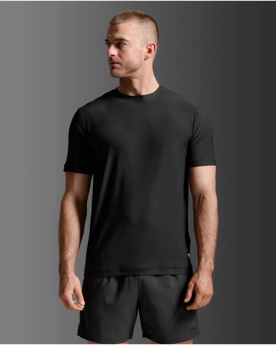 2XU Men's Signature Soft Jersey Tee - Black/Black