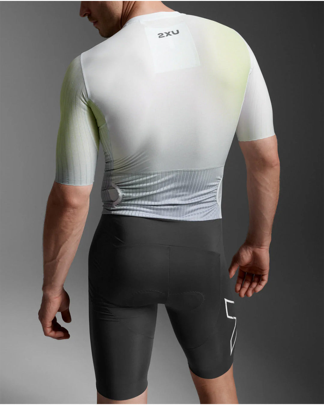 2XU Men's Light Speed React Sleeved Trisuit - Cool Matcha/India Ink