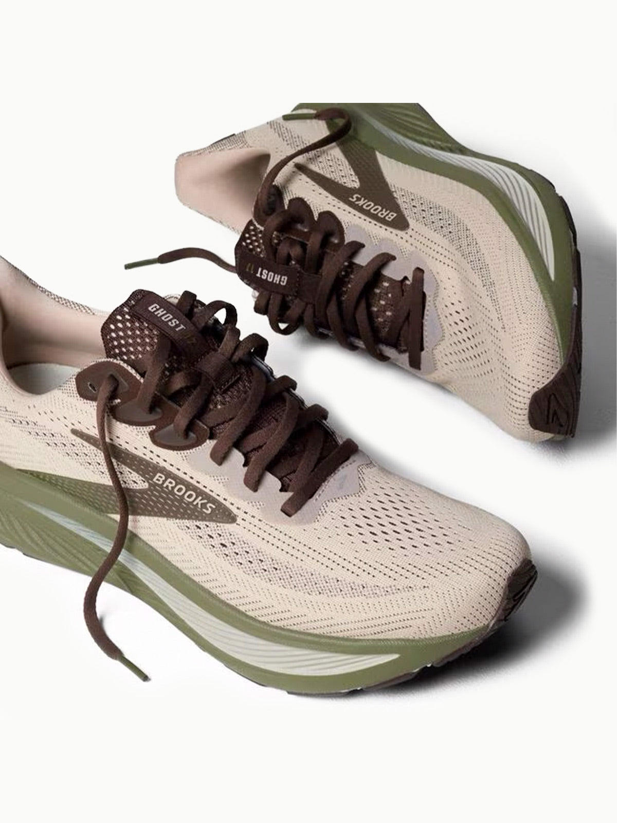 Brooks Men's Ghost 17 - Chateau Gray/Brown/Olive – Key Power