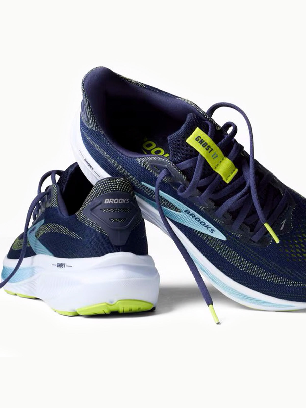 Brooks Men's Ghost 17 - Peacoat/Lime/Blue