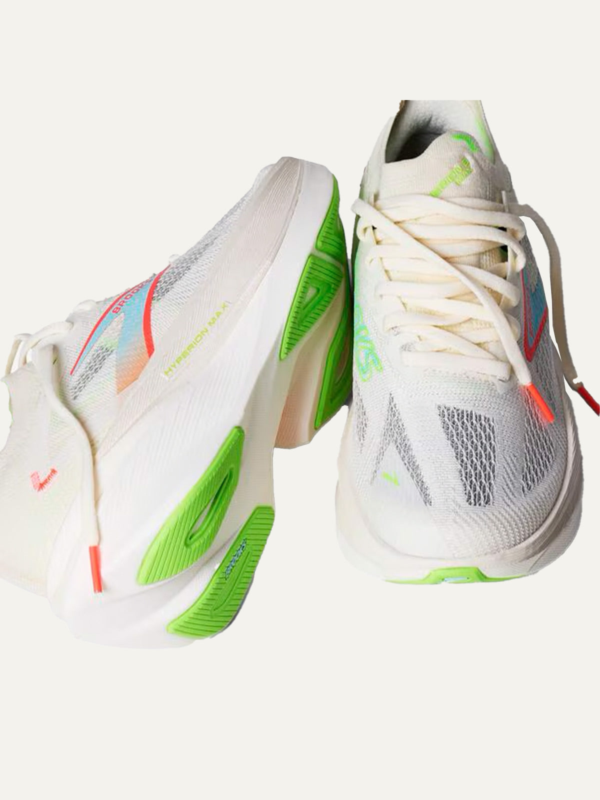 Brooks Men's Hyperion Max 3 - Coconut/Green Gecko/Pink Clay