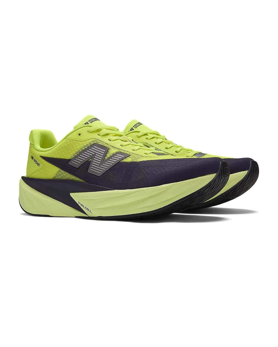 New Balance Men's FuelCell Rebel v5 - Alkaline Green/Boysenberry/Dark Silver Metallic
