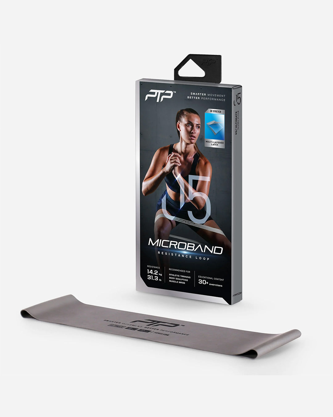 PTP MICRO5 Microband (9-26kgs) Ultimate - Silver