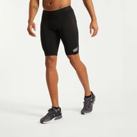 Pressio Men's EQ Run Half Tight - Black