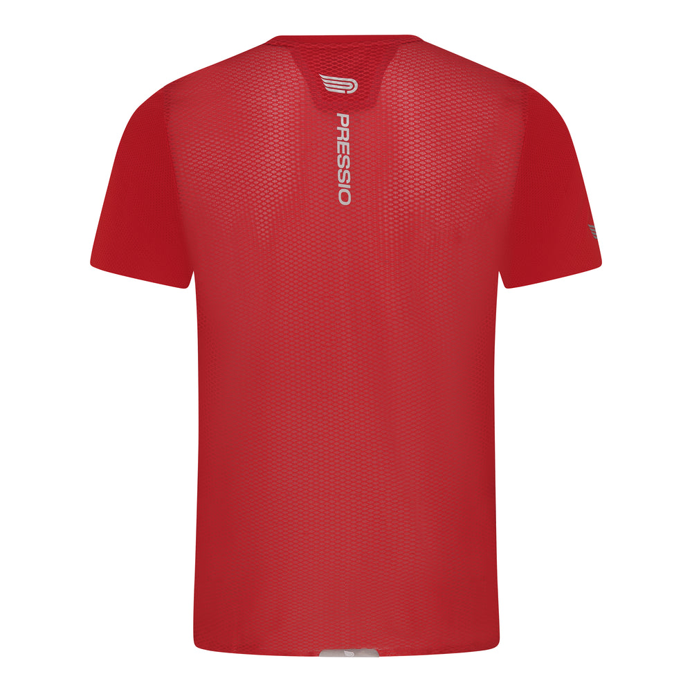 Pressio Men’s Run Elite Short Sleeve Top - FRD/SLV