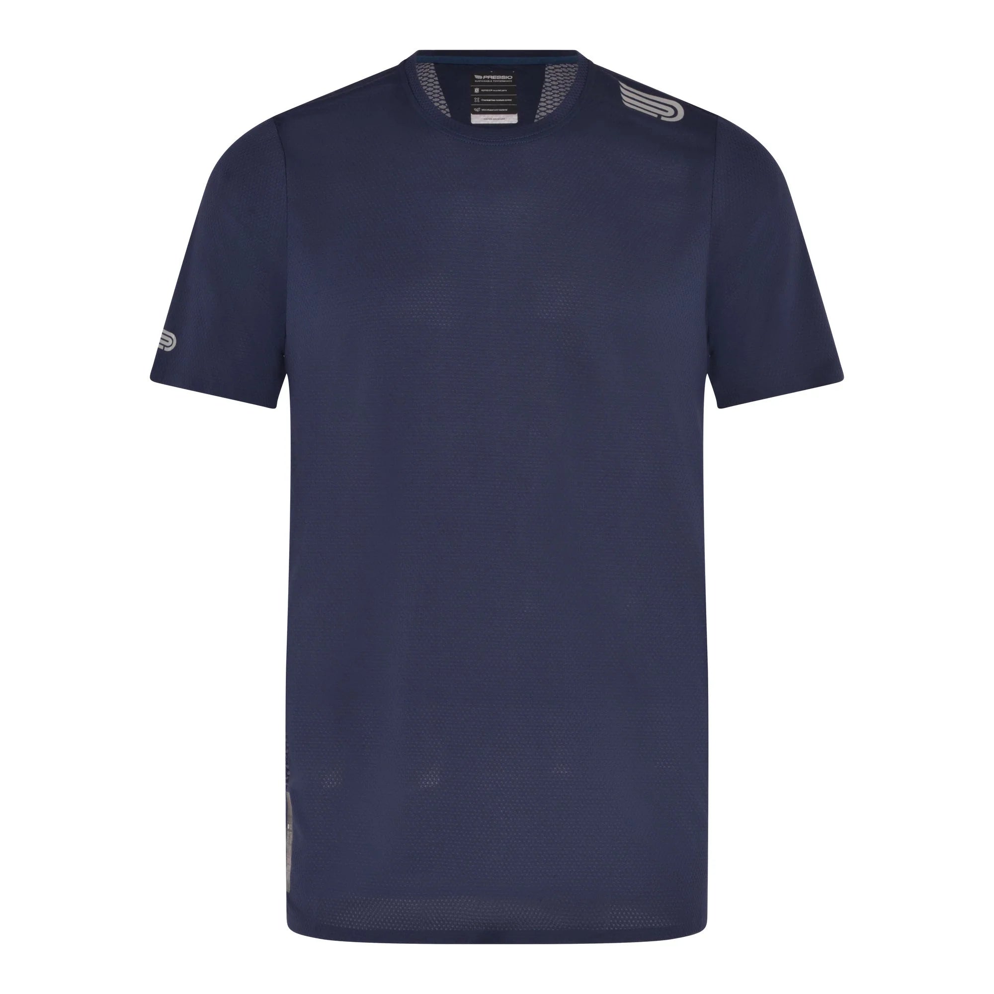Pressio Men’s Run Elite Short Sleeve Top - NVY/SLV