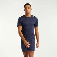 Pressio Men’s Run Elite Short Sleeve Top - NVY/SLV