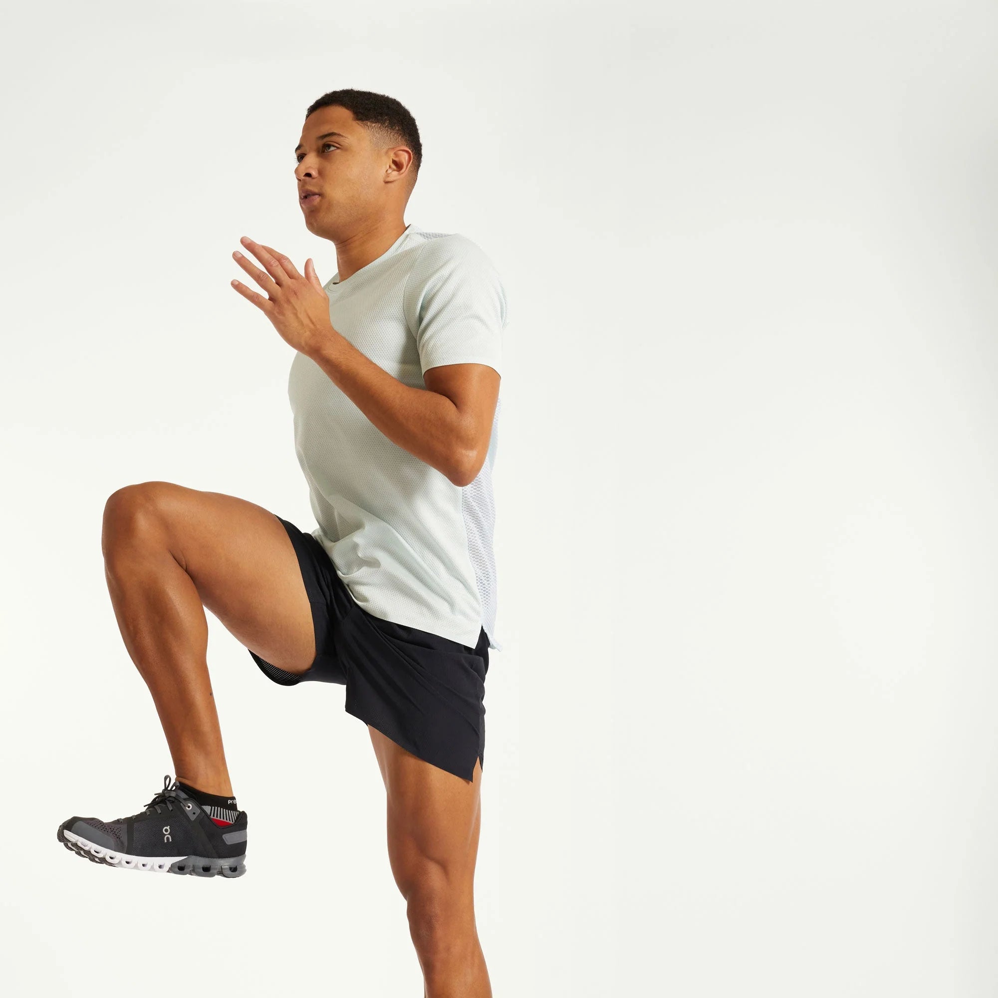 Pressio Men’s Run Elite Short Sleeve Top - SPA/SLV