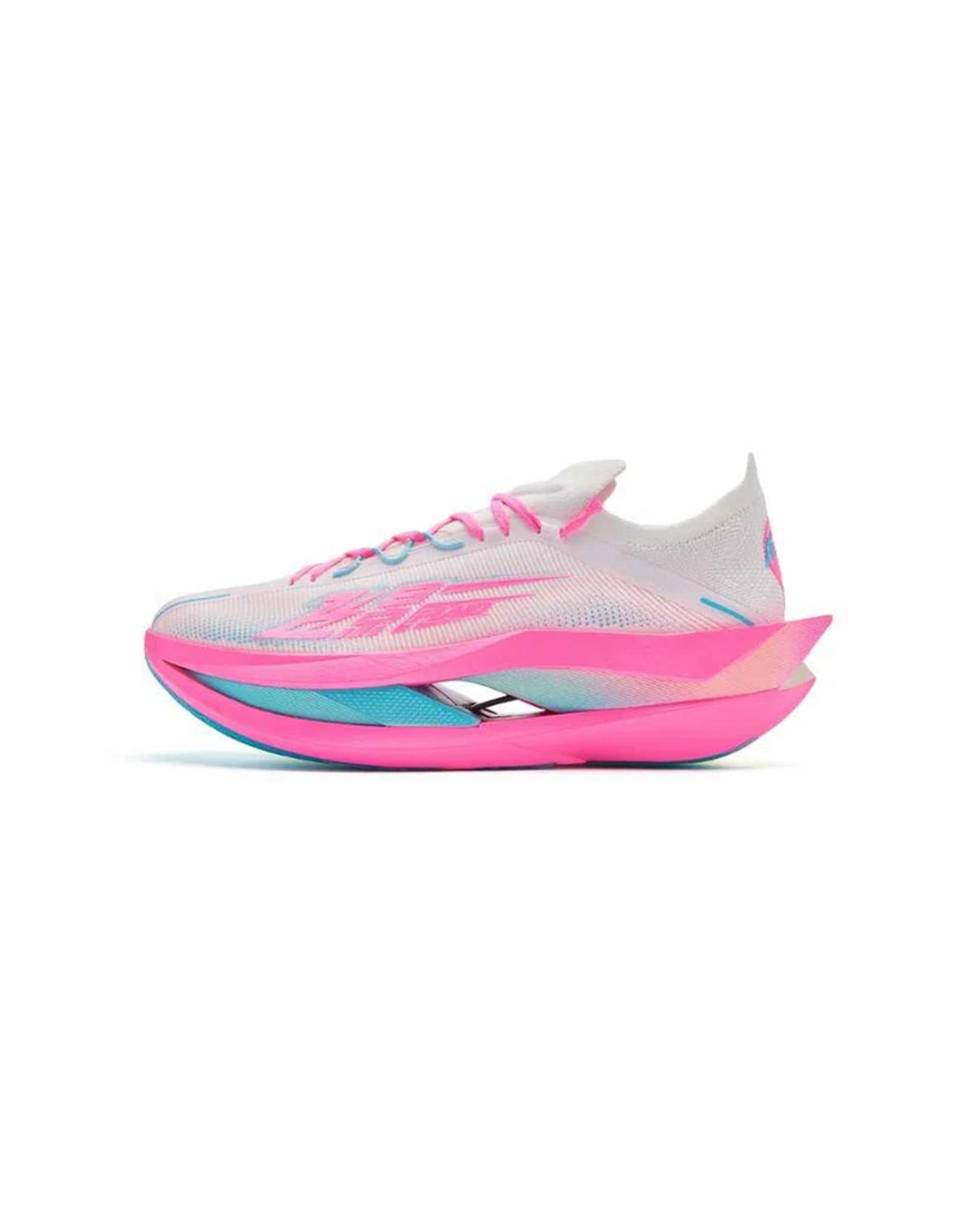Qiaodan Men's FeiYing Plaid 3.0 - Pure White/Aurora Pink/Angel Blue [Pre-Order]