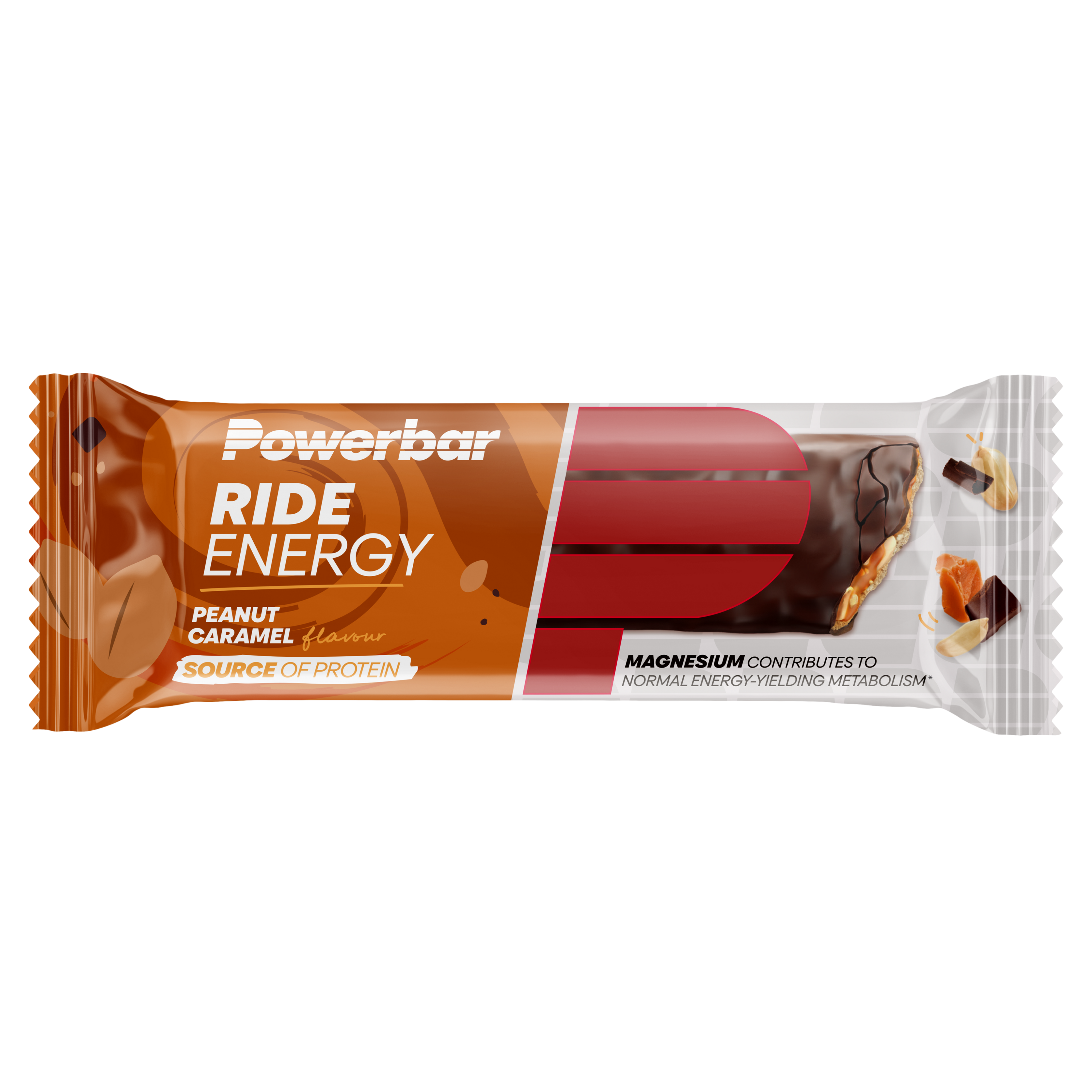 PowerBar PROTEIN+ Low in Sugars RIDE Energy 55g - Peanut Caramel