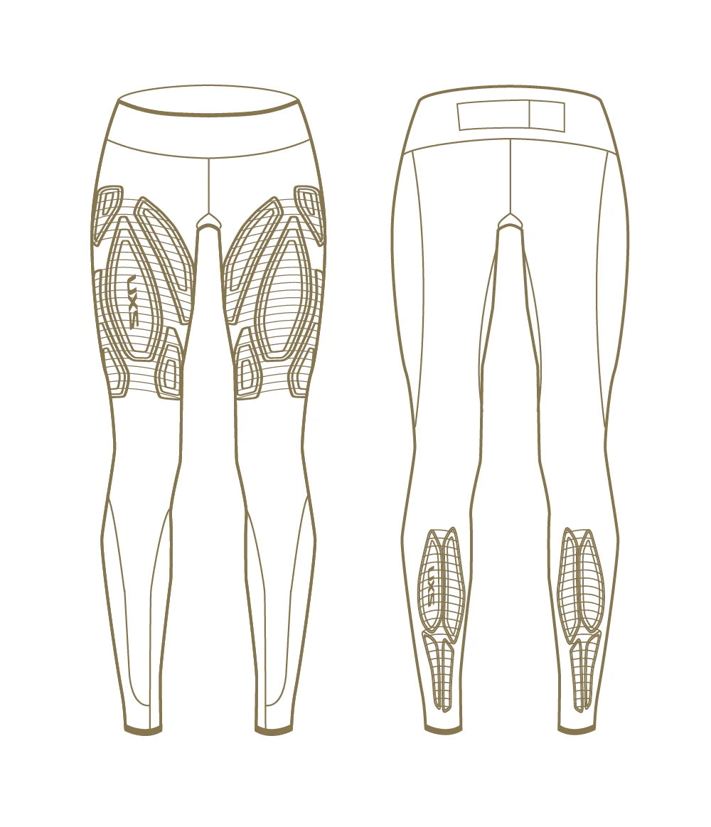 2XU Women's Light Speed Compression Mid-Rise Tights - Black/ Black Reflective