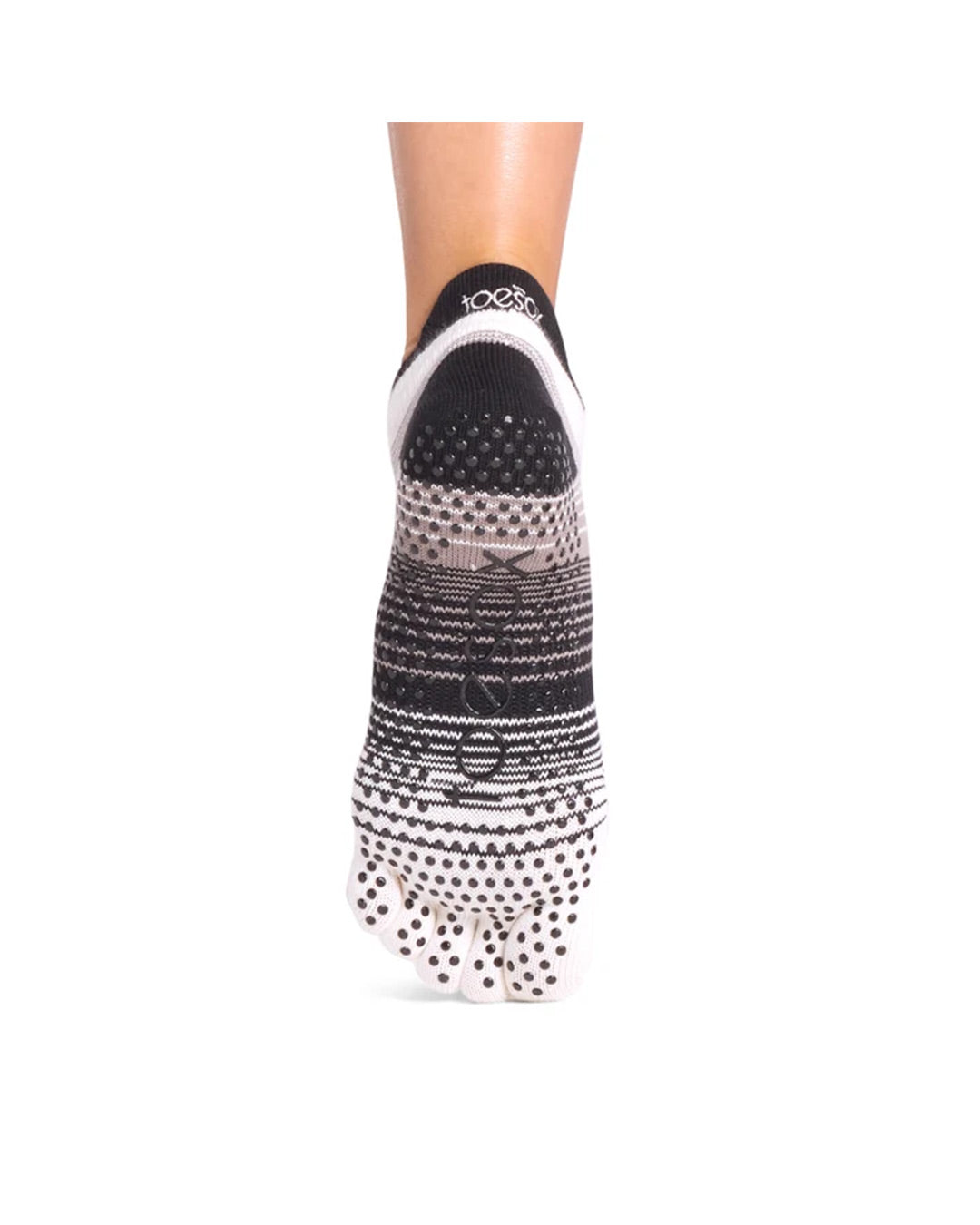 TOESOX Grip Full Toe Bellarina - Coconut Stripe