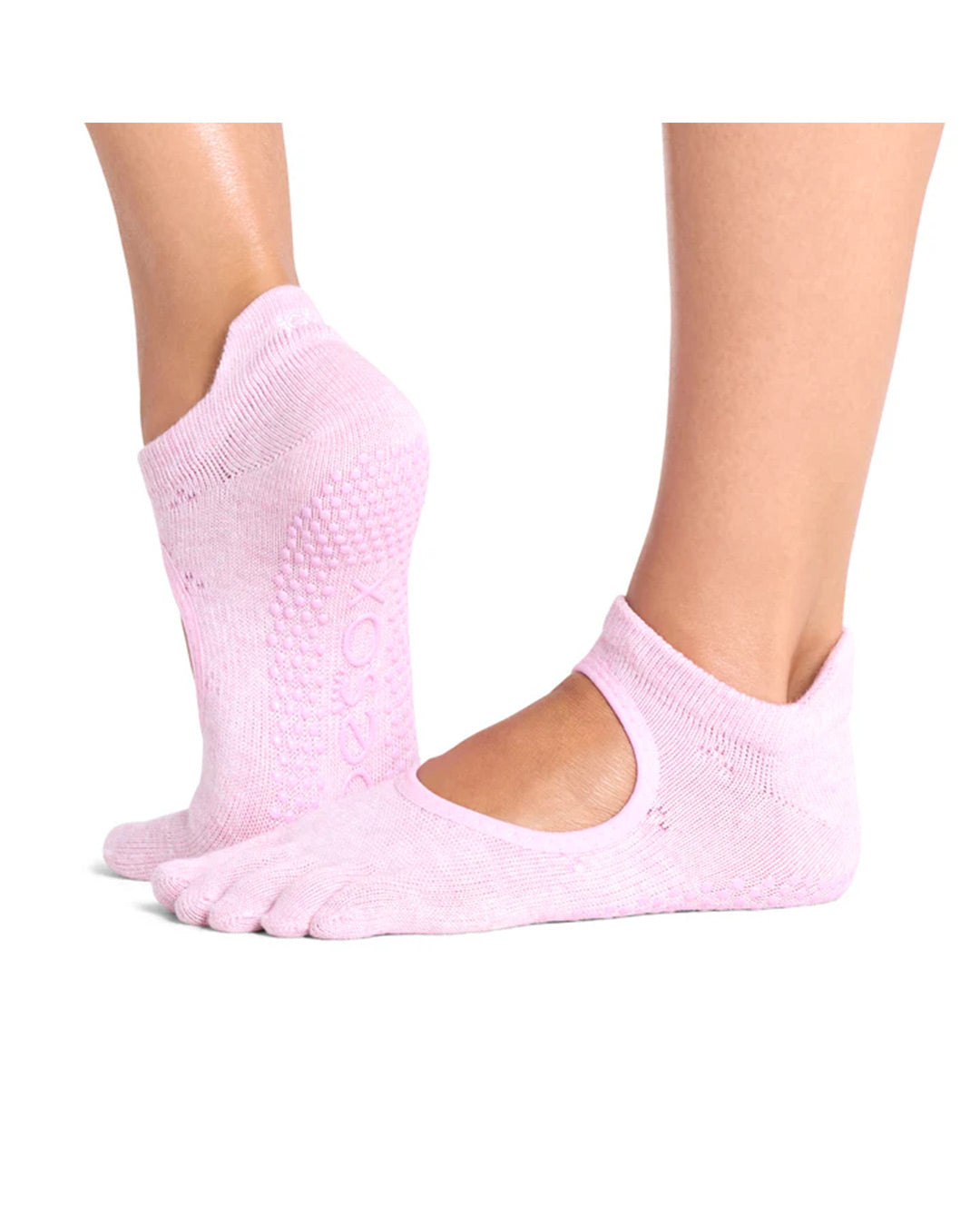 TOESOX Grip Full Toe Bellarina - Rosy Melange