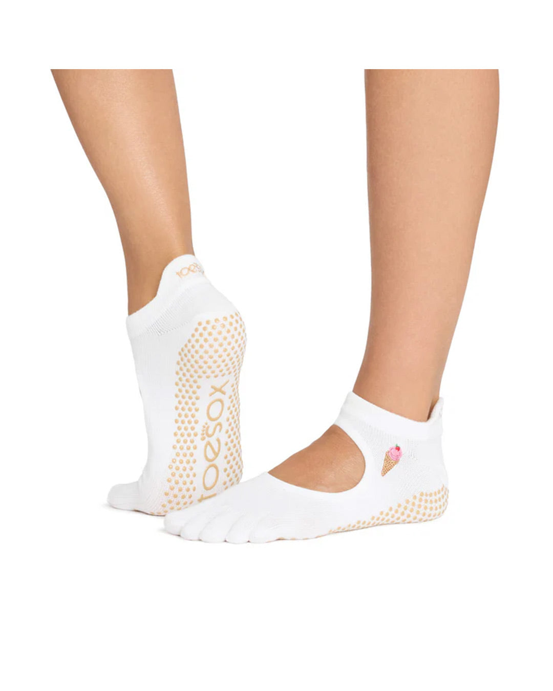 TOESOX Grip Full Toe Bellarina - Waffle Cone