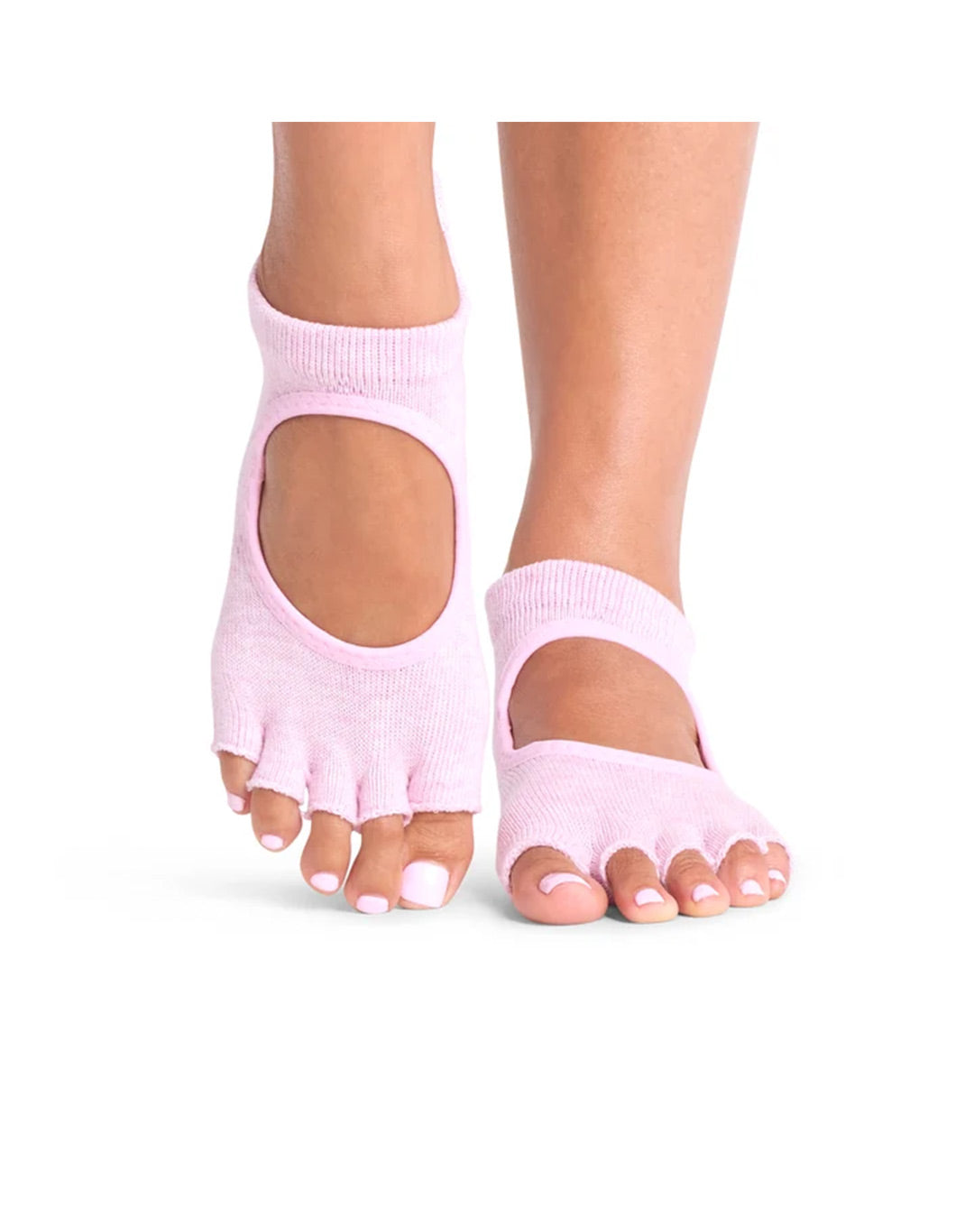 TOESOX Grip Half Toe Bellarina - Rosy Melange
