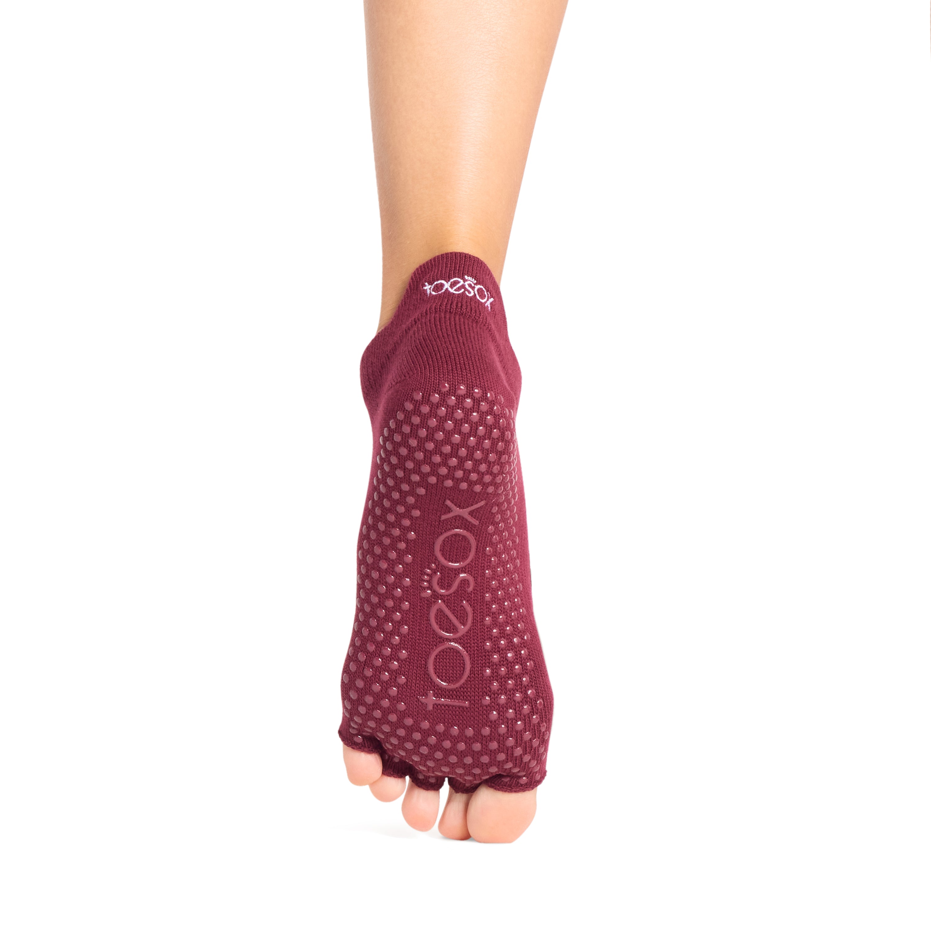 TOESOX Grip Half Toe Bellarina - Merlot