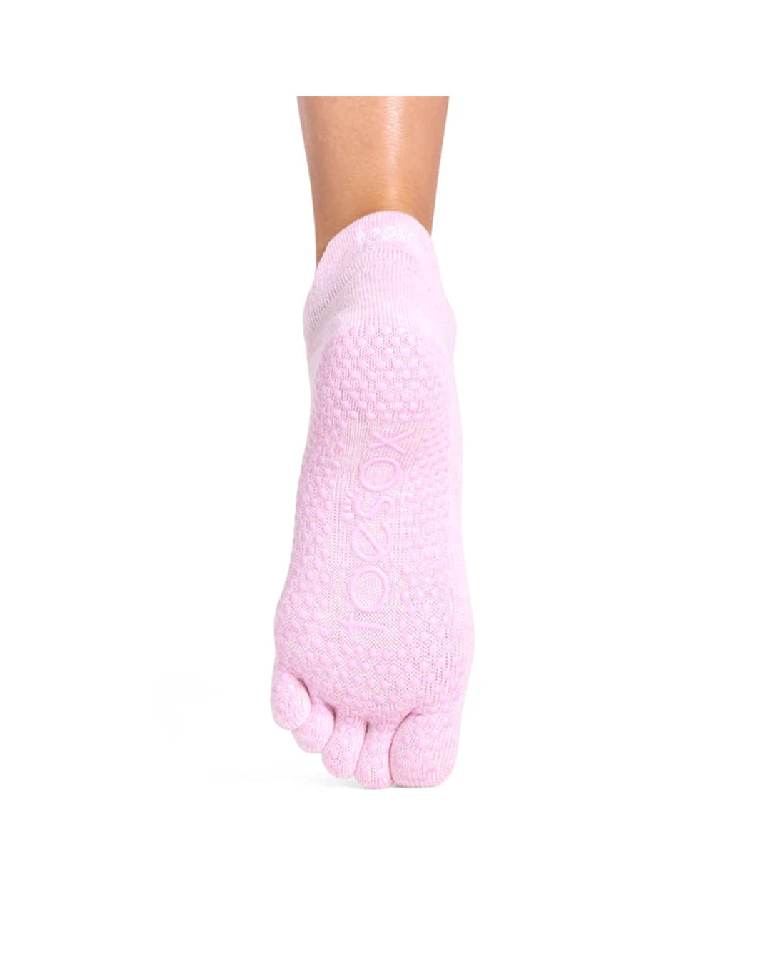TOESOX Grip Full Toe Low Rise - Rosy Melange