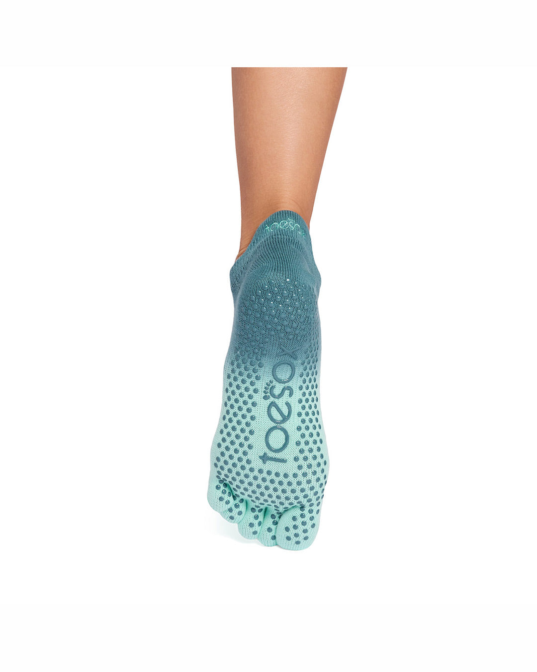 TOESOX Grip Full Toe Low Rise - Tidal