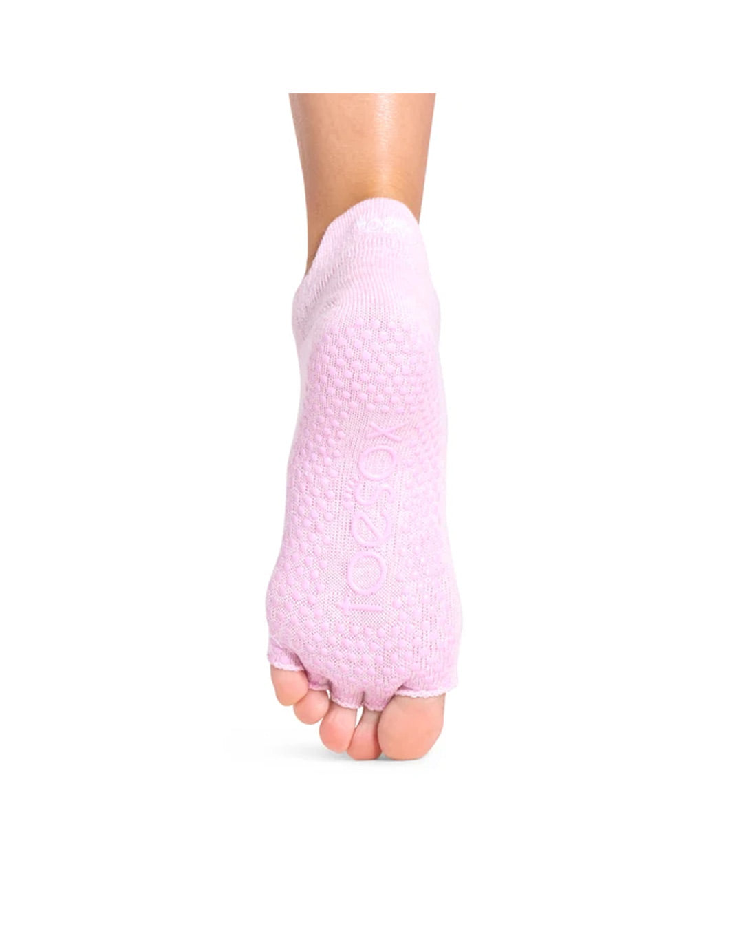 TOESOX Grip Half Toe Low Rise - Rosy Melange