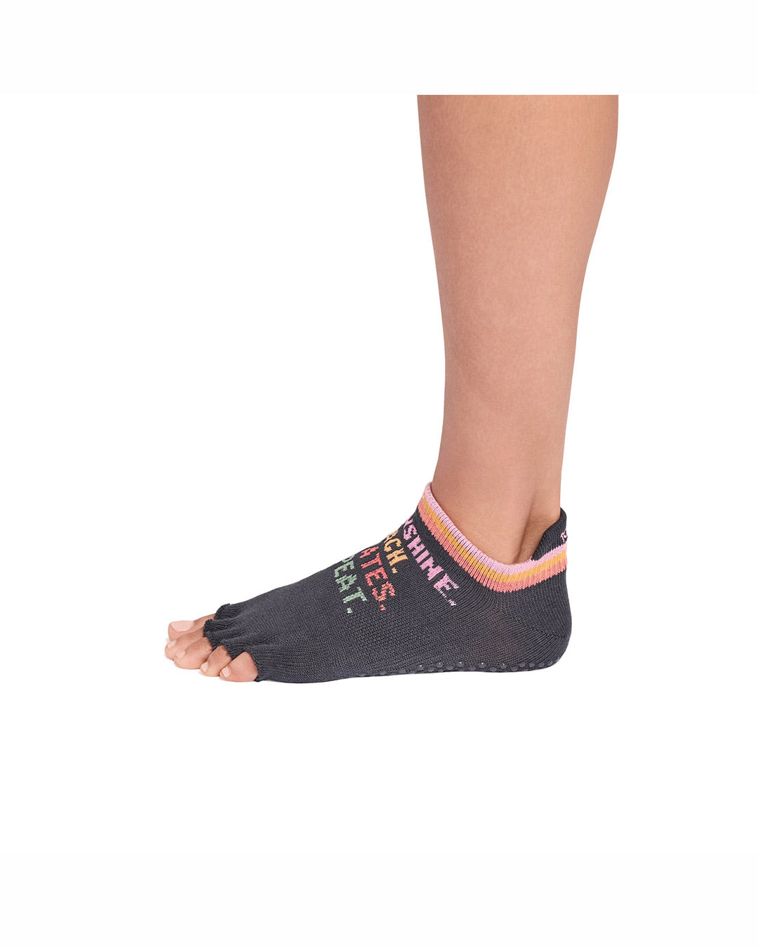 TOESOX Grip Half Toe Low Rise - Summer Sun Pilates