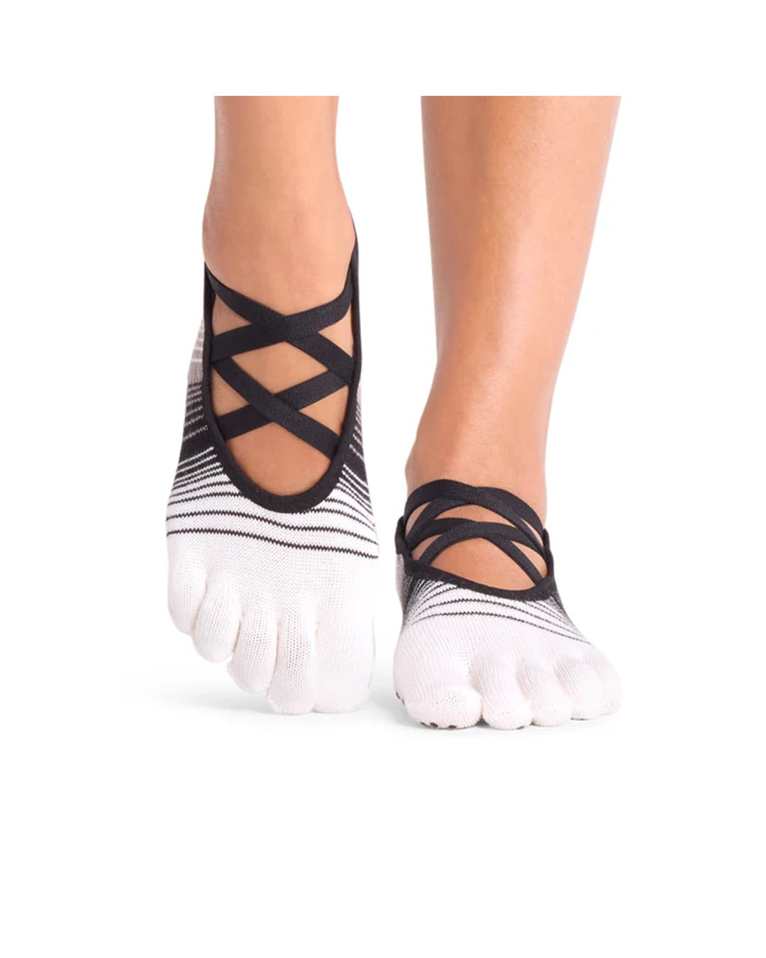 TOESOX Grip Full Toe Elle - Coconut Stripe