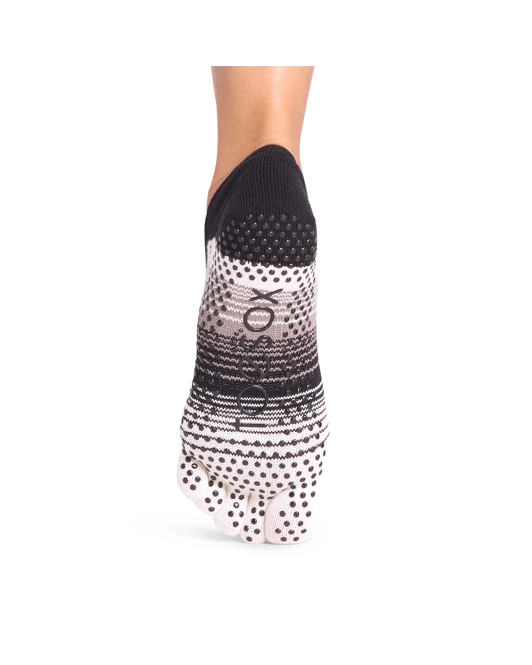 TOESOX Grip Full Toe Elle - Coconut Stripe