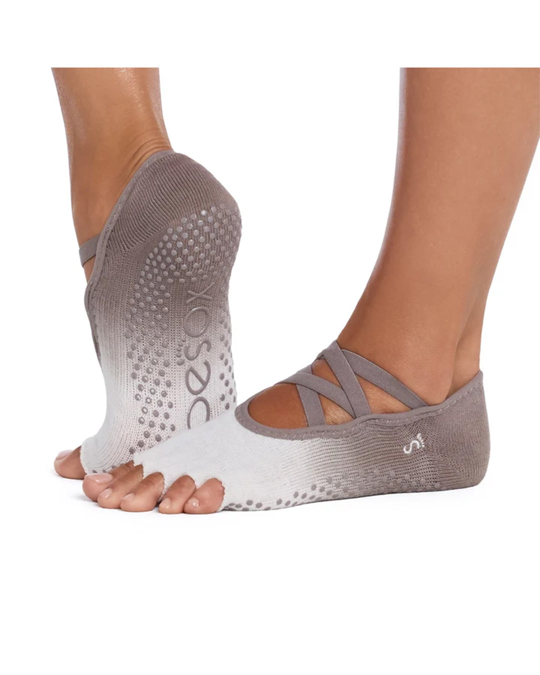 TOESOX Grip Half Toe Elle - Pebble Ombre