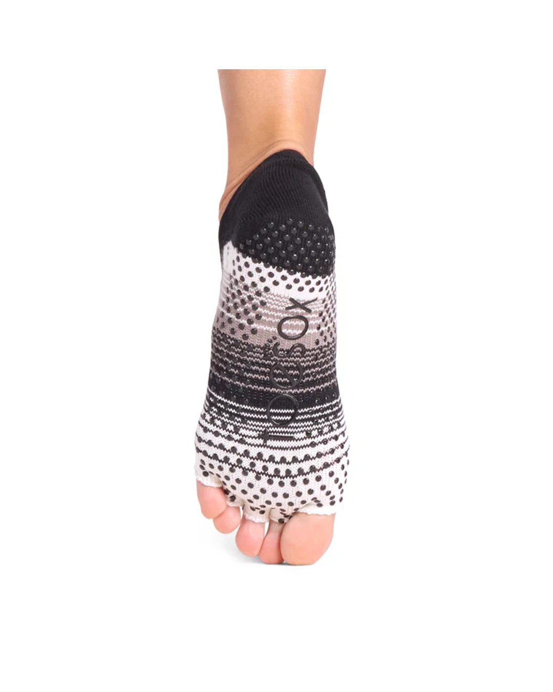 TOESOX Grip Half Toe Elle - Coconut Stripe