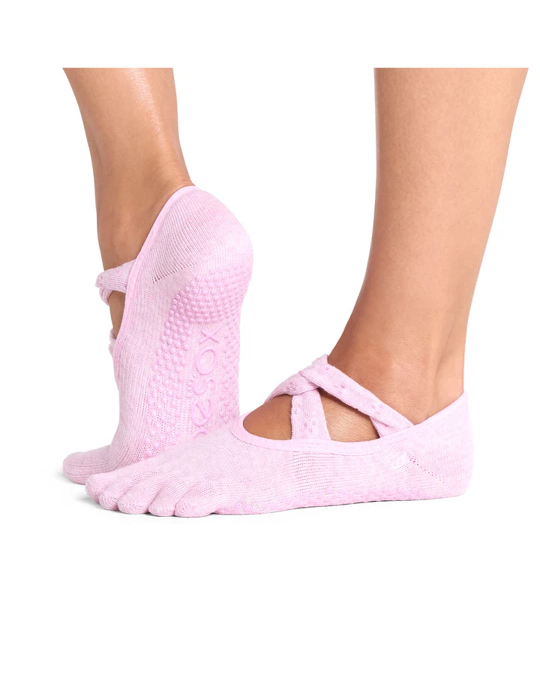 TOESOX Grip Full Toe Ivy - Rosy Melange