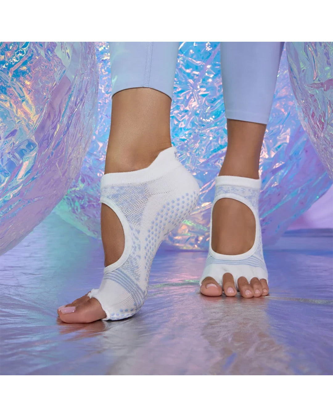 TOESOX Grip Half Toe Bellarina Tec - Coconut Sky Spell
