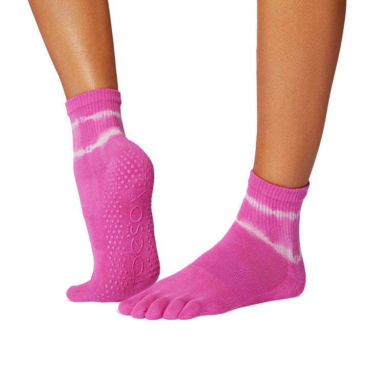 TOESOX Grip Full Toe Melody - Paradise Tie Dye Stripe