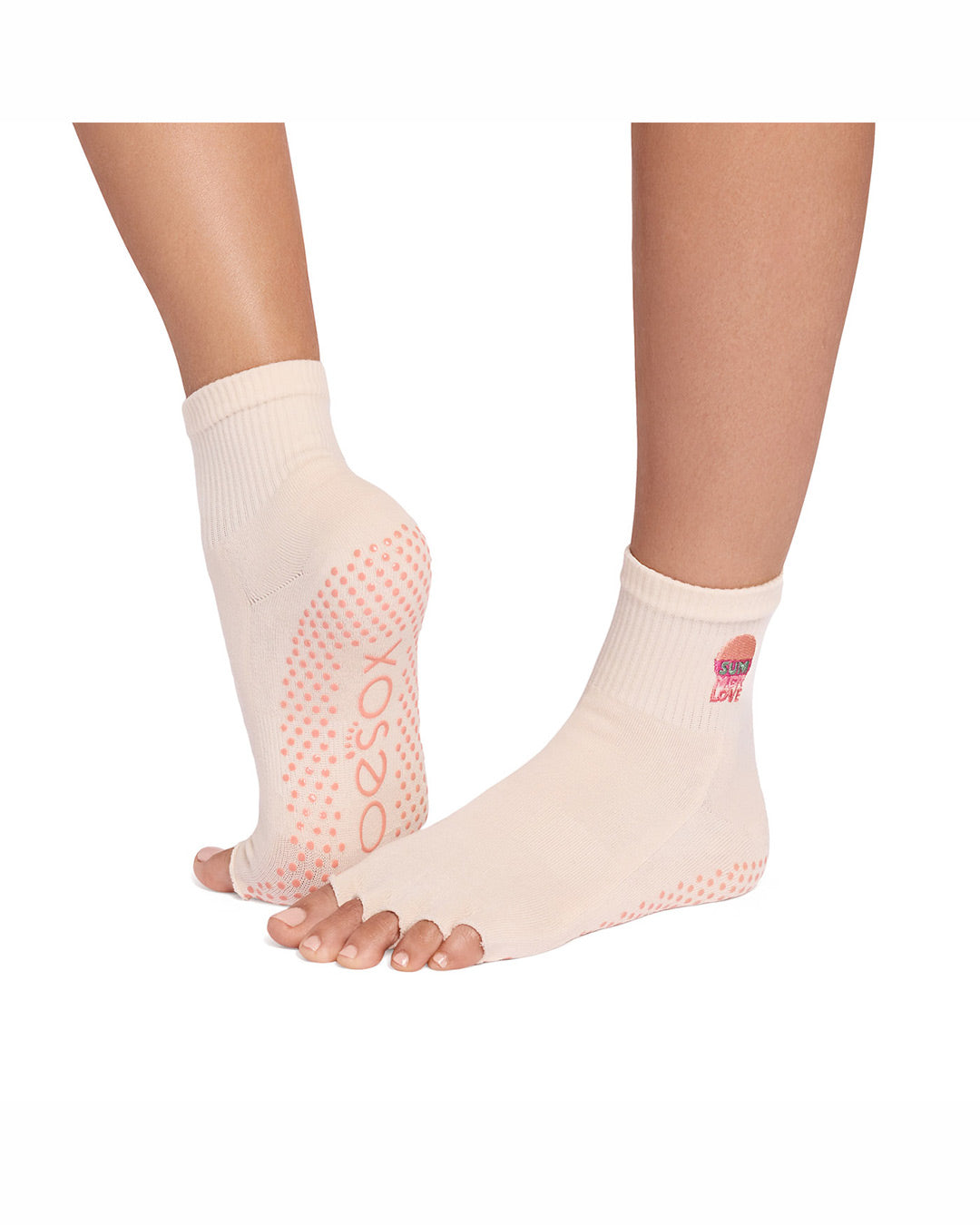 TOESOX Ultra Fine Knit Melody Half Toe - Summer Love
