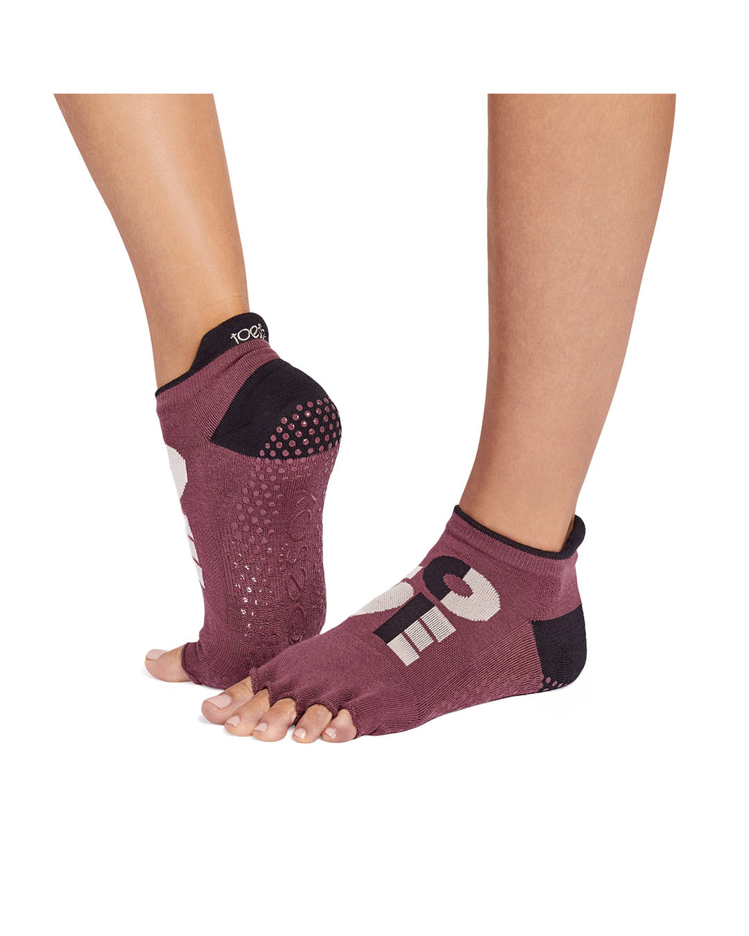TOESOX Half Toe Ultra Fine Knit Low Rise - Love Hard