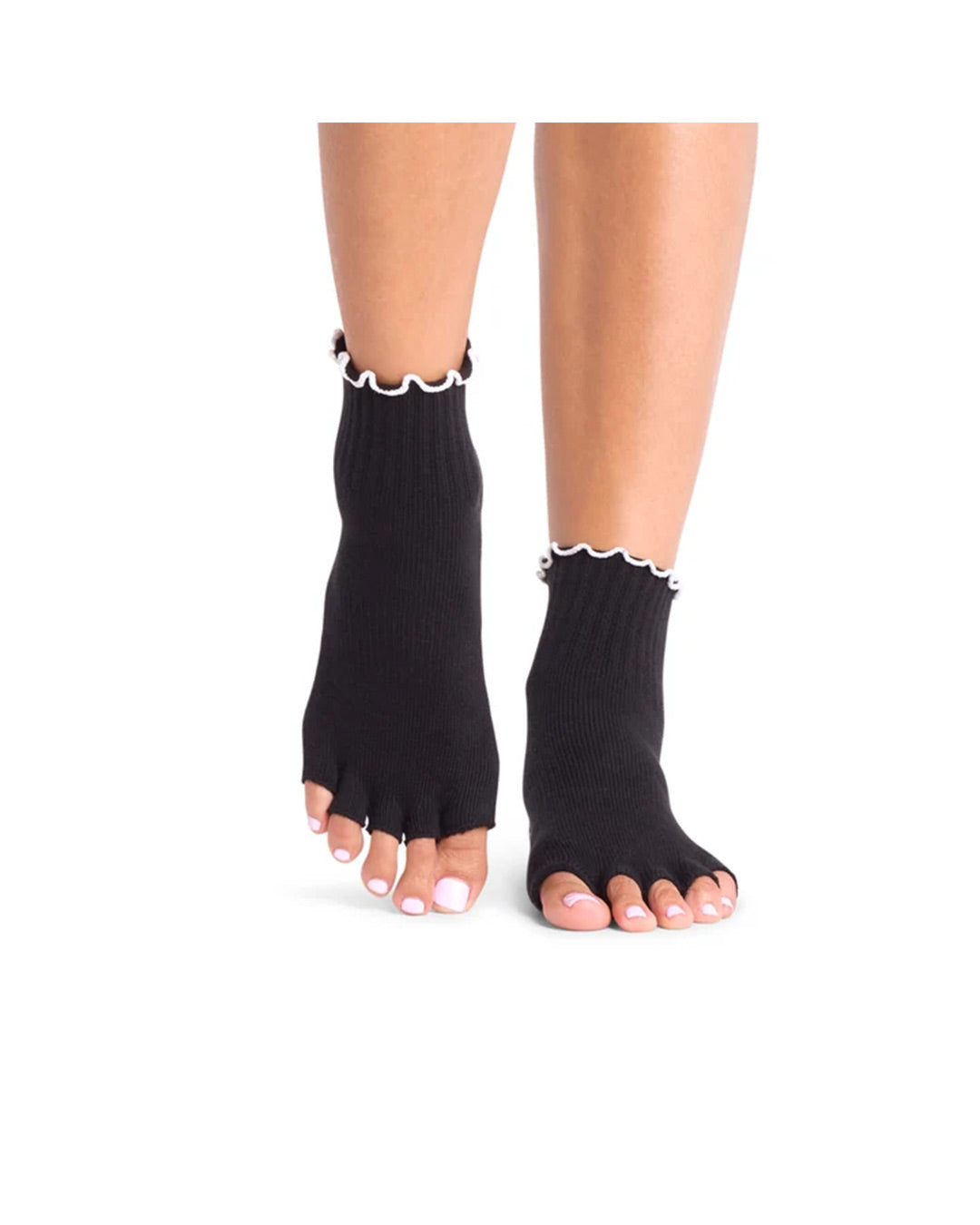 TOESOX Half Toe Melody Ruffle - Ebony