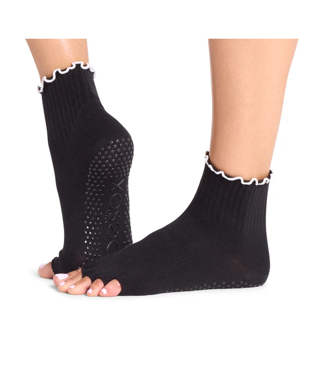 TOESOX Half Toe Melody Ruffle - Ebony