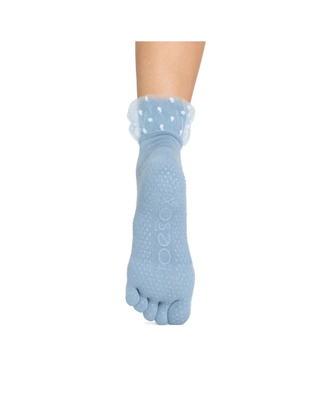 TOESOX Grip Full Toe Melody Tulle Cuff Ultra - Bleu