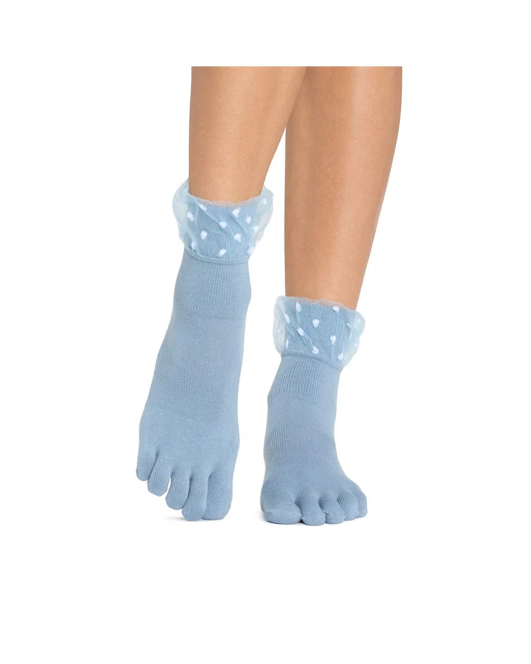 TOESOX Grip Full Toe Melody Tulle Cuff Ultra - Bleu