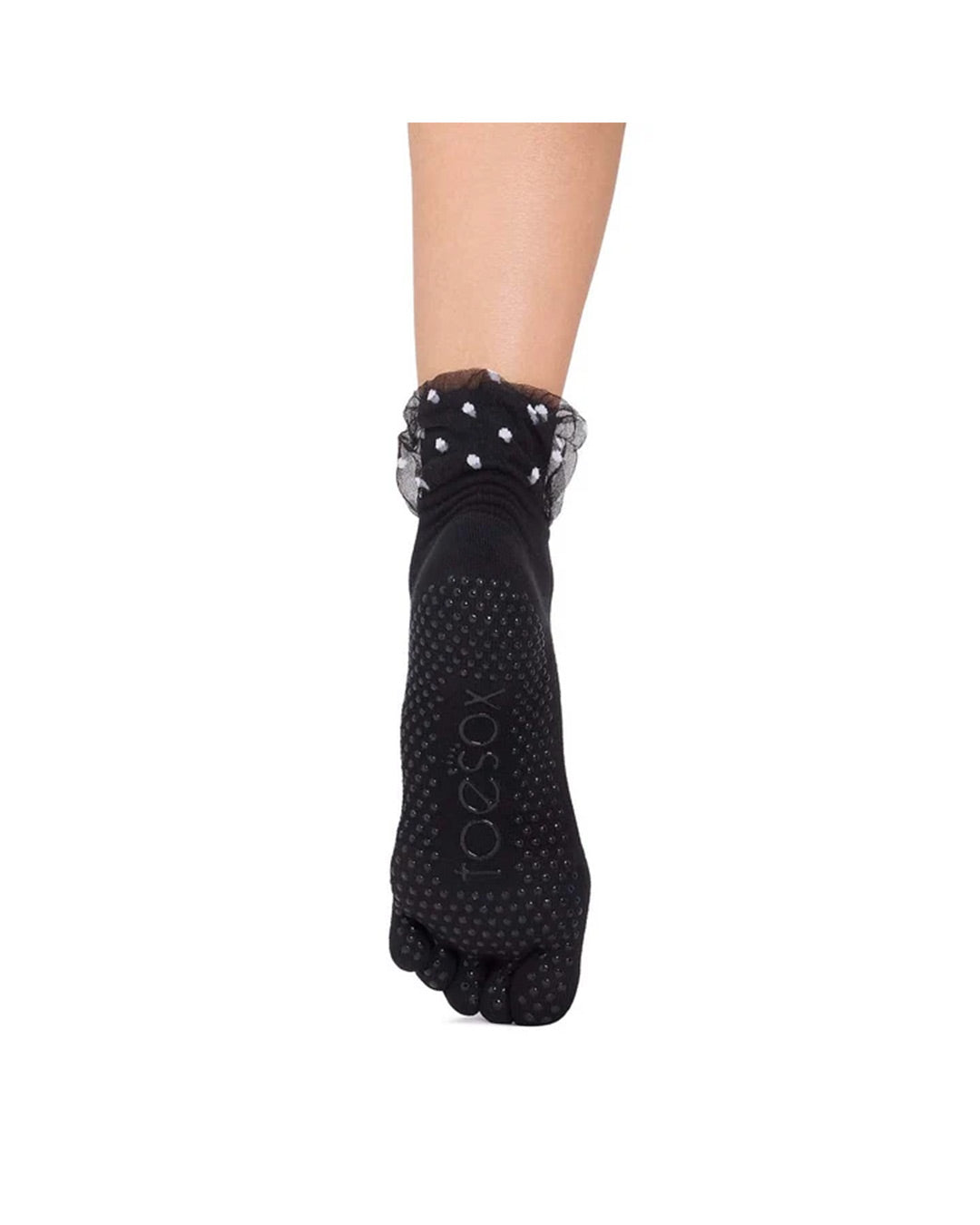 TOESOX Grip Full Toe Melody Tulle Cuff Ultra - Black