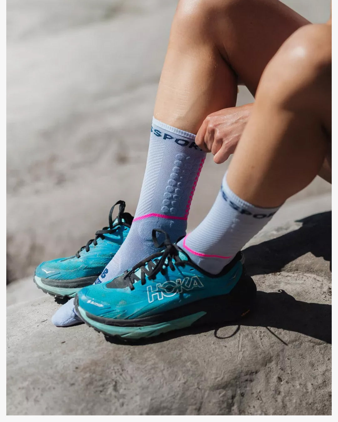 Compressport Unisex's Ultra Trail Socks v2.0 UTMB 2026 L1 - Lavender
