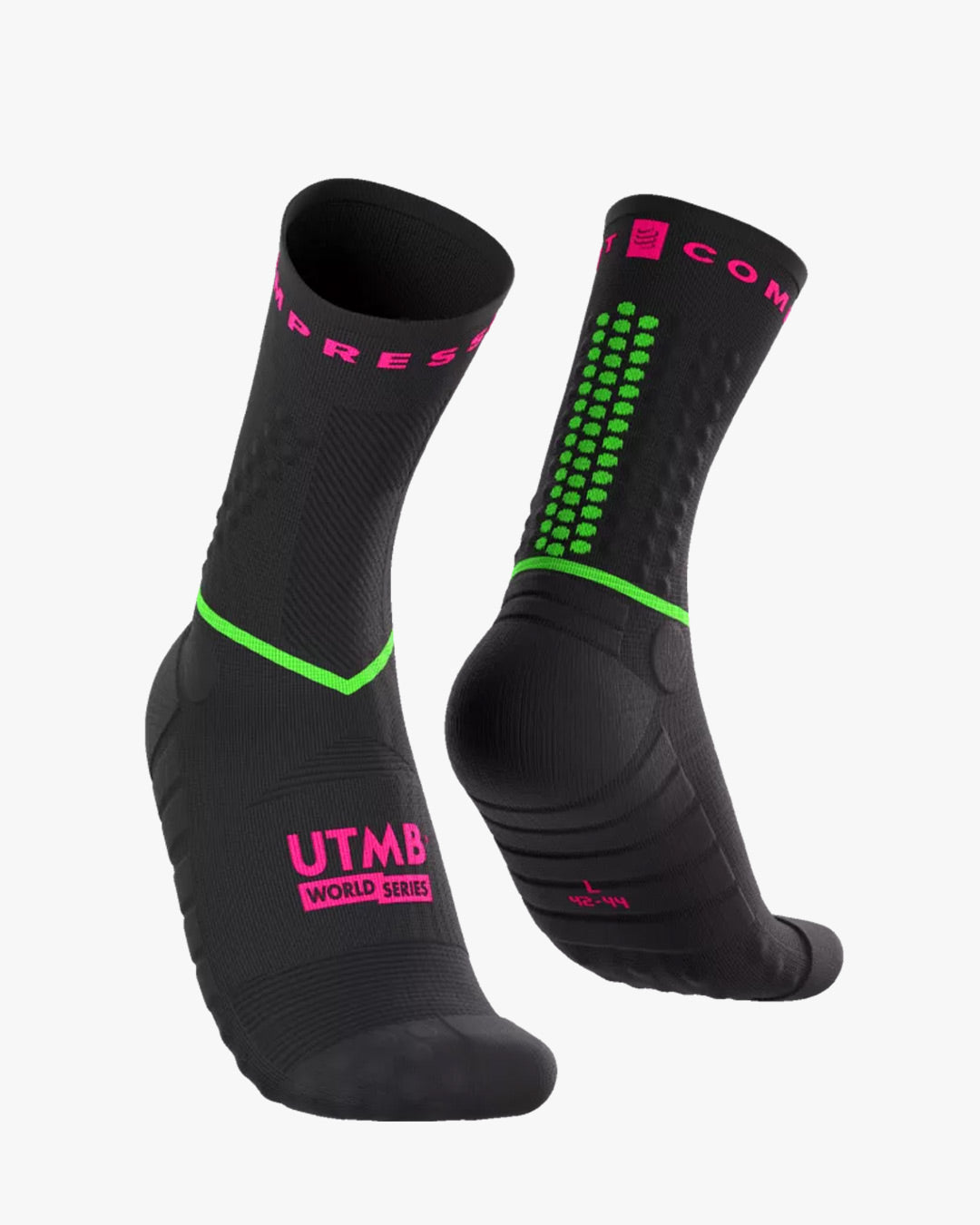 Compressport Unisex's Ultra Trail Socks v2.0 UTMB 2026 L1 - Black