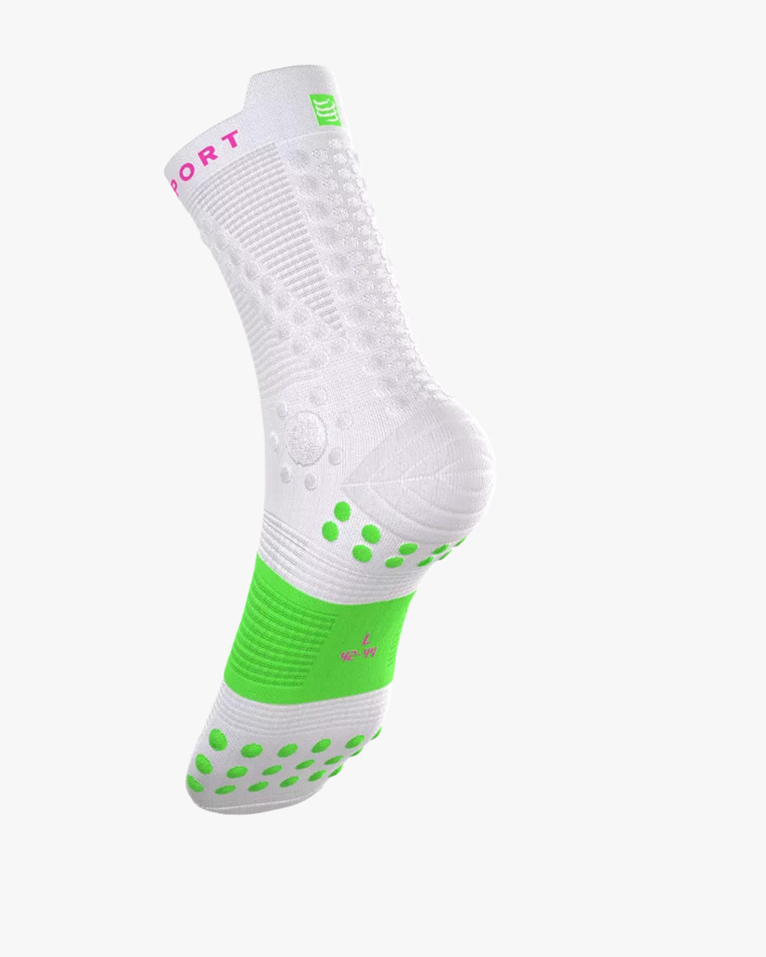 Compressport Unisex's Pro Racing Socks v4.0 Trail UTMB 2026 L1 - White